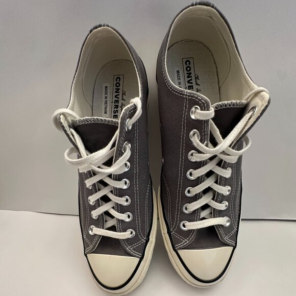 Converse Sneakers Chuck Taylor All Star Canvas, Men's Shoes Gray Size 10 - Picture 3 of 12